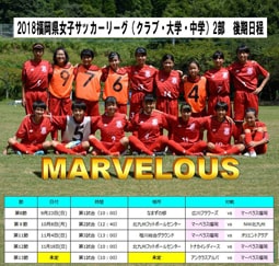 女子ジュニアサッカーチーム｜マーベラス福岡